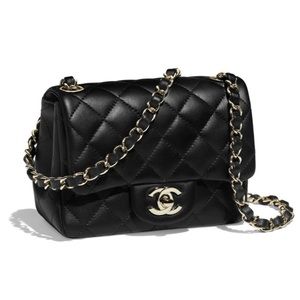 SOLD Chanel Mini Square Lambskin w/ LGHW